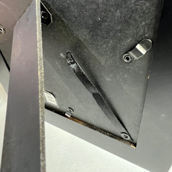 Homemade Christmas Themed Black Picture Frame Deer Design 5 X 7 - Picture 7 of 7